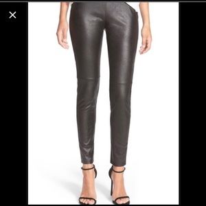Faux leather leggings